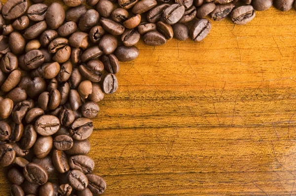 Coffee on wooden background — Stock Photo, Image