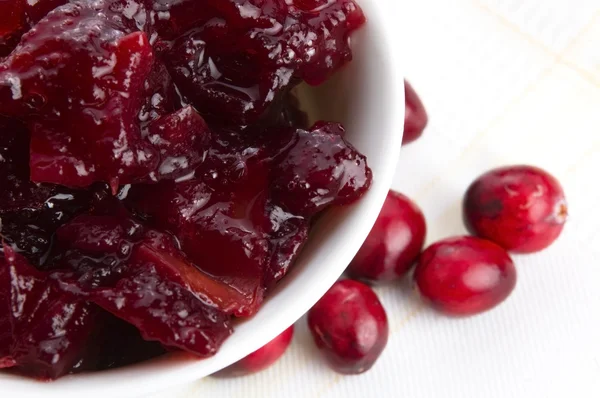 Cranberries jam — Stock Photo, Image