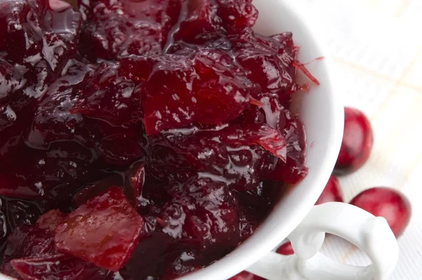 Cranberries jam — Stock Photo, Image