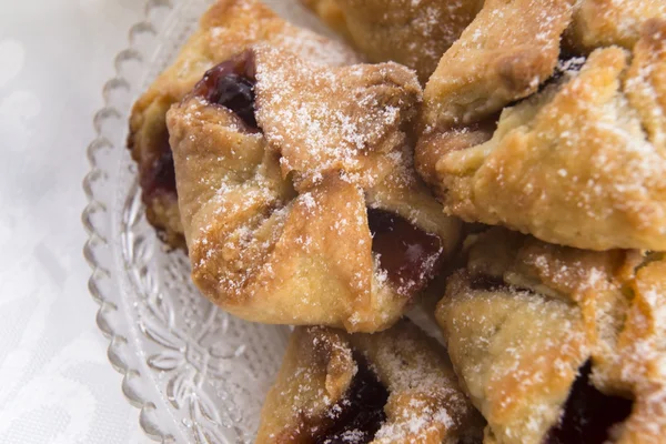 Macro shot di deliziosi biscotti marmellata — Foto Stock