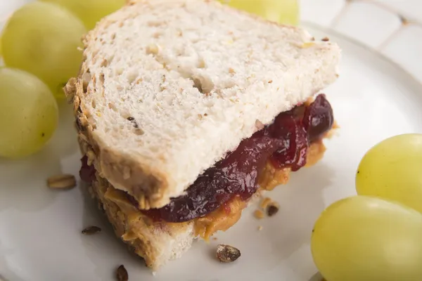 Peanut Butter and Jelly Sandwich Royalty Free Stock Images