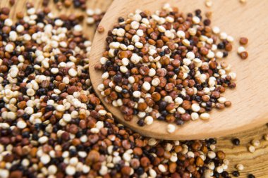 Üç renkli quinoa tahıl