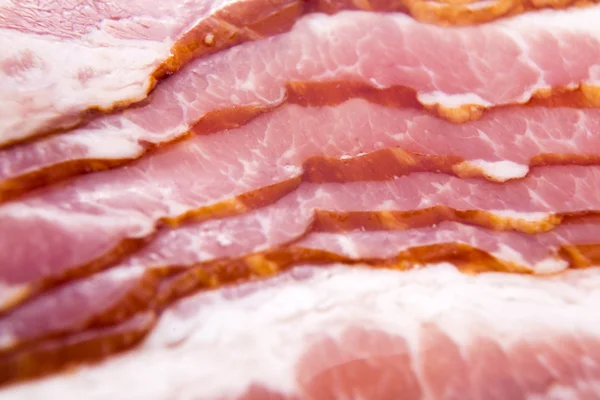 Raw dry-cured back bacon — Stock Photo, Image