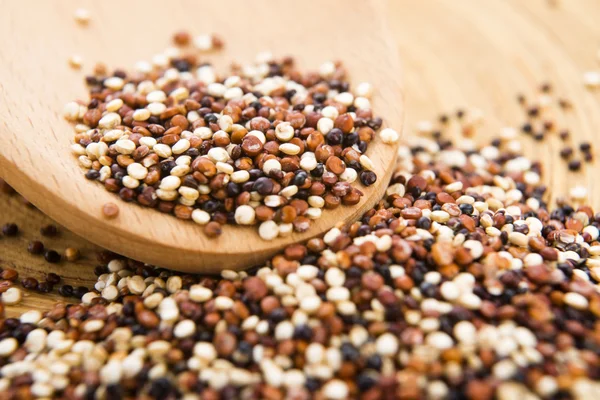 Üç renkli quinoa tahıl