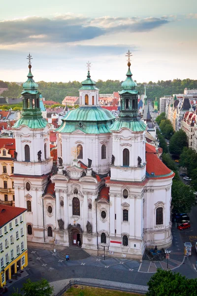 Iglesia de San Nicolás en Prague — Foto de Stock