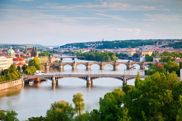 Prag köprüler — Stok fotoğraf