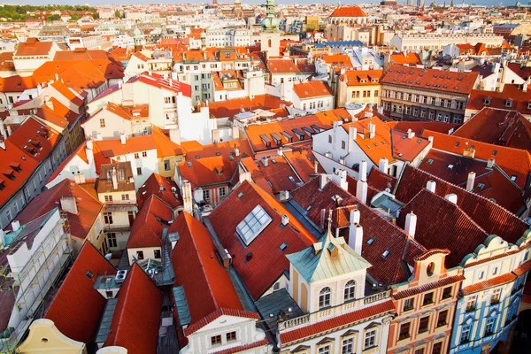 Praga Case dall'alto — Foto Stock