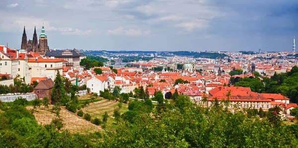 Panorama Pragi — Zdjęcie stockowe