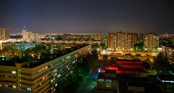 Domy a střechy Vídně shora — Stock fotografie