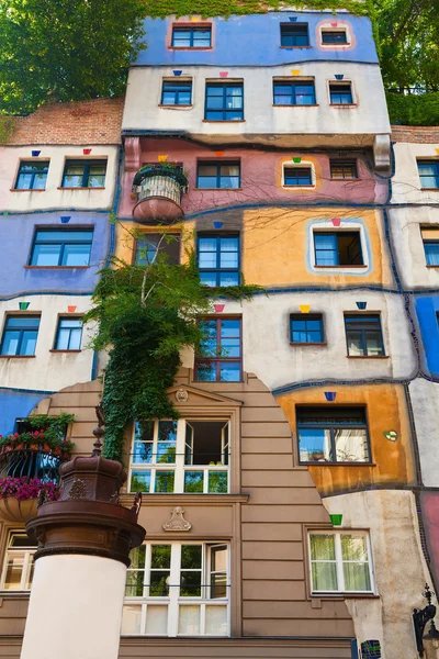 维也纳Hundertwasser大楼 — 图库照片