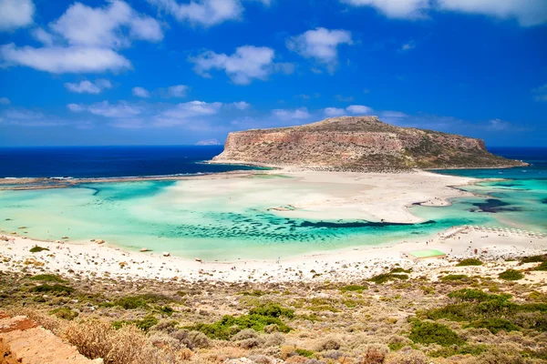 Lagoa de Balos e praia — Fotografia de Stock