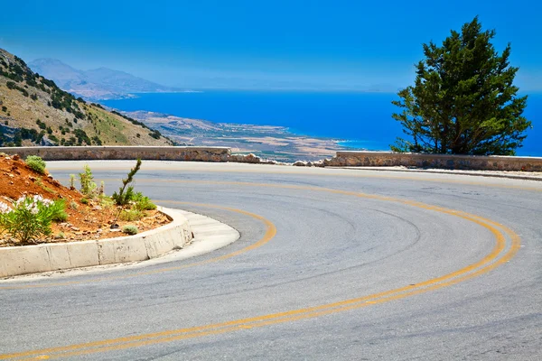 An accident on the road of Crete — Stock Photo, Image