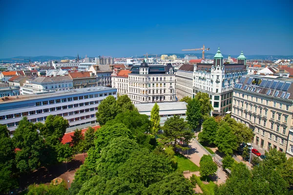 Quartiere residenziale di Vienna dall'alto — Foto Stock