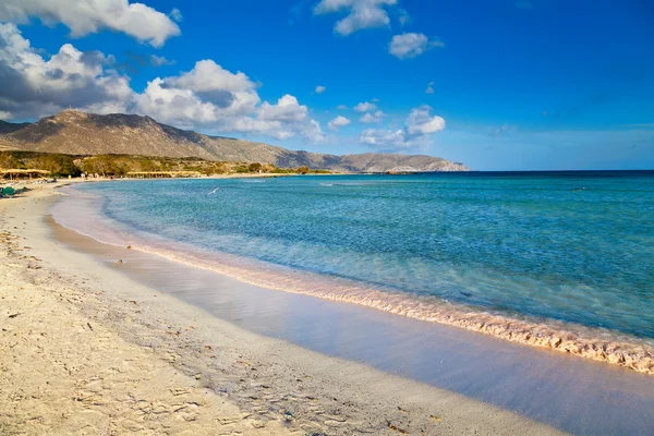 Plaża w elafonissi lagoon — Zdjęcie stockowe