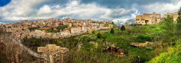 Panoramik şehir enna, Sicilya — Stok fotoğraf
