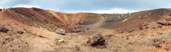Silvestri krater van de vulkaan etna — Stockfoto