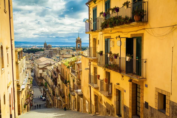 Caltagirone město, Sicílie — Stock fotografie