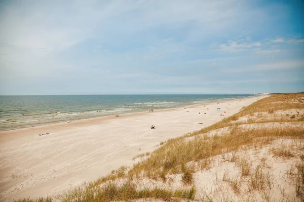 Wide Sandy Beach Baltic Sea Curonian Spit Lithuania — Stock Photo, Image