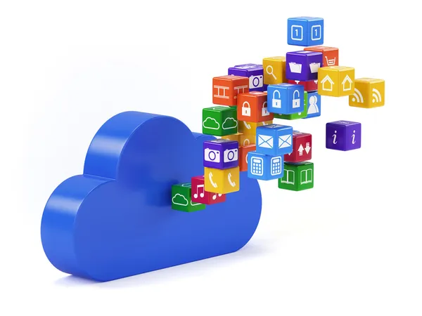 Tecnologia cloud — Foto Stock