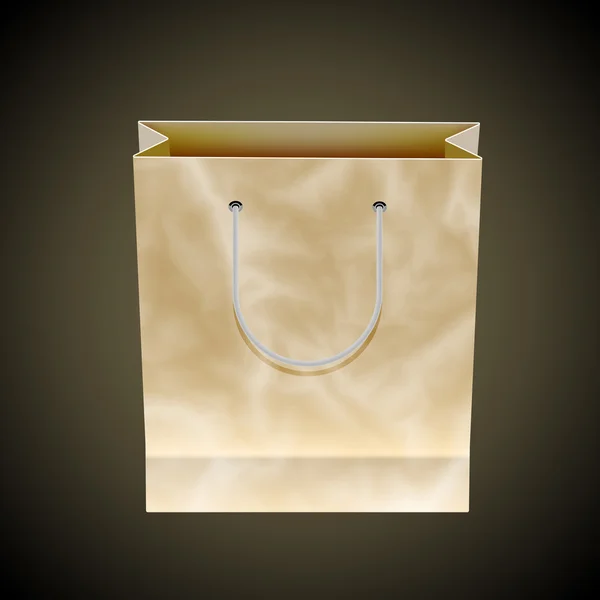 Vector illustration of shopping paper bag — Stock Vector