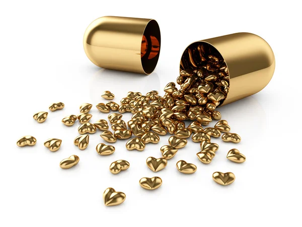 Arany tabletták — Stock Fotó