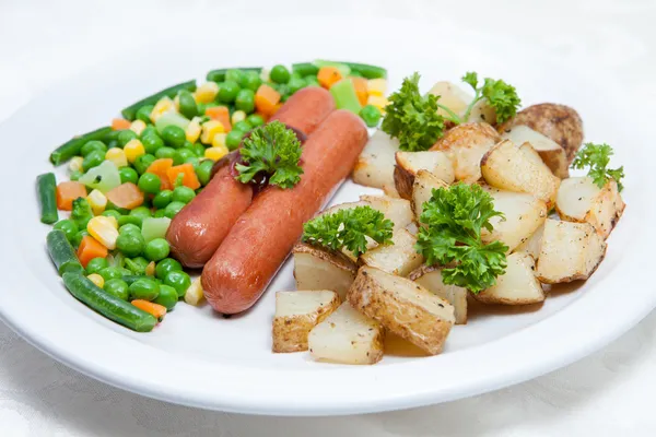 Potatis och grönsaker — Stockfoto