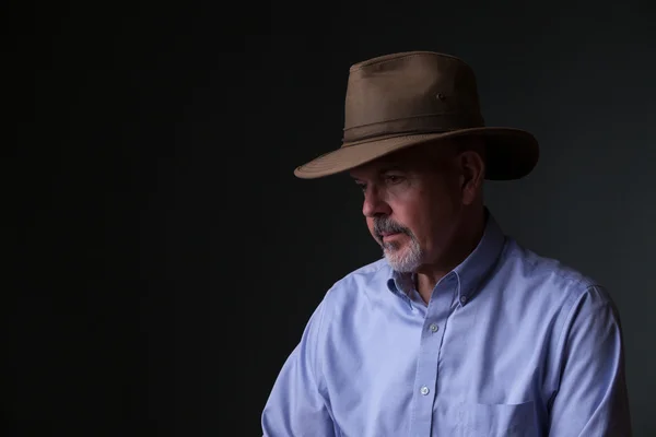 Mannen i cowboy hatt — Stockfoto