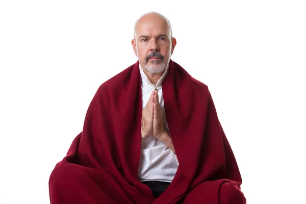 Zralý muž meditovat — Stock fotografie