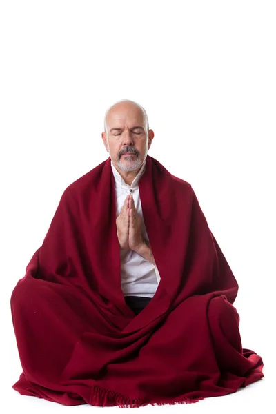 Mogen man meditera — Stockfoto