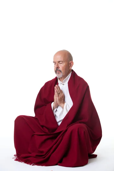 Mogen man meditera — Stockfoto