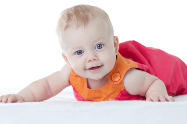 Pouco bonito bebê-menina — Fotografia de Stock