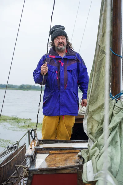 Sailing man — Stock Photo, Image