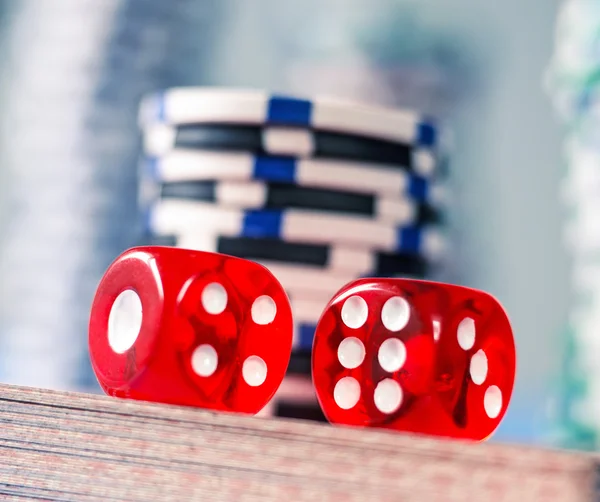 Fichas de Poker — Fotografia de Stock