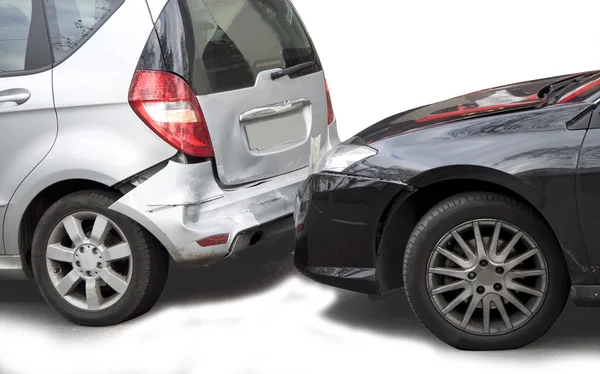 Accidente con dos coches — Foto de Stock