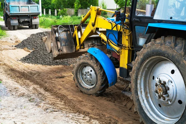 Tractor nivelador — Foto de Stock