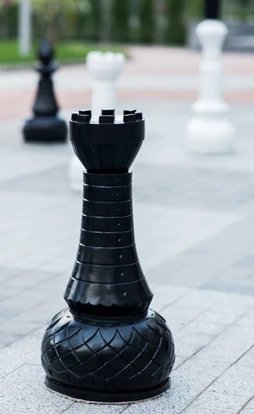 Chess siffror utomhus — Stockfoto