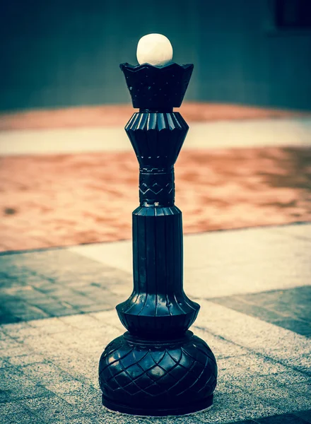 Chess figures outdoor — Stock Photo, Image