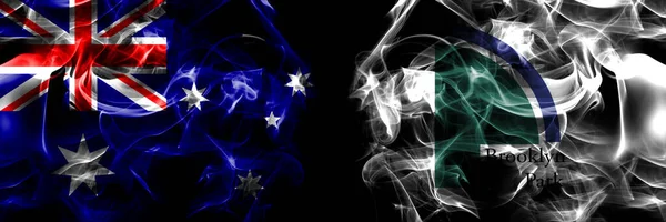 Drapeaux Australie Australie États Unis Amérique Amérique États Unis États — Photo