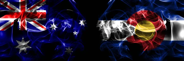 Bandeiras Austrália Austrália Estados Unidos América América Eua Eua América — Fotografia de Stock