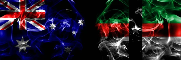 Vlaggen Van Australië Australië Verenigde Staten Van Amerika Amerika Amerikaan — Stockfoto