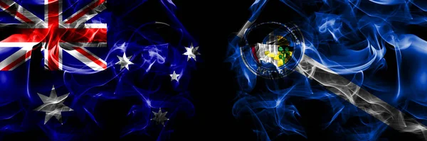 Флаги Австралии Австралии Соединенных Штатов Америки Америки Сша Сша Америки — стоковое фото