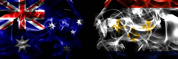 Vlaggen Van Australië Australië Verenigde Staten Van Amerika Amerika Verenigde — Stockfoto