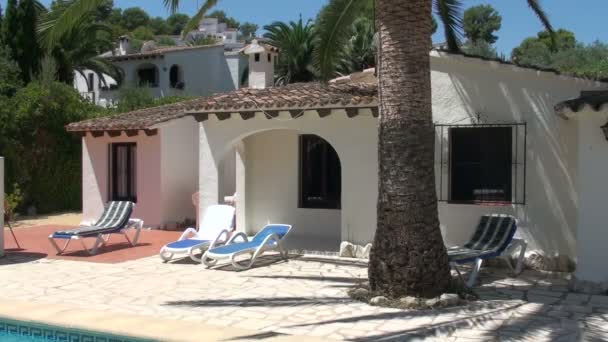 Luxusvilla in Spanien — Stockvideo