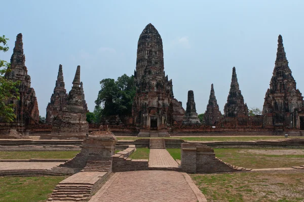 Ayutthaya unesco tapınaklar — Stok fotoğraf