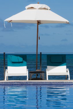 Seychelles Luxury Beach Hotel clipart