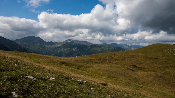 Tatry βουνά θέα και πεζοπορία czerwone wierchy — Φωτογραφία Αρχείου