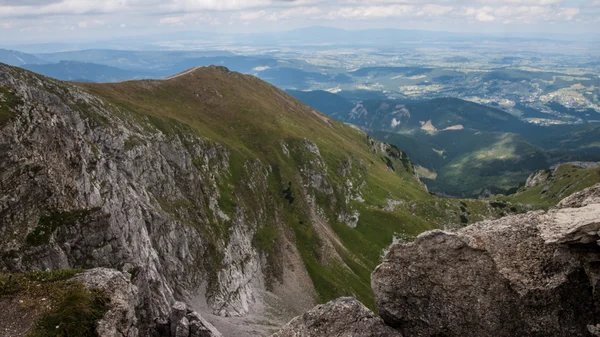 Widoki na góry Tatry i trekking Czerwonych Wierchów — Zdjęcie stockowe