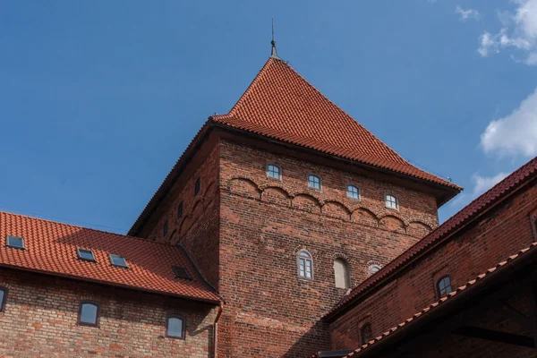 Nidzica hrad v Polsku — Stock fotografie