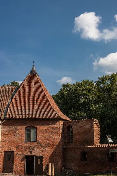 Nidzica hrad v Polsku — Stock fotografie