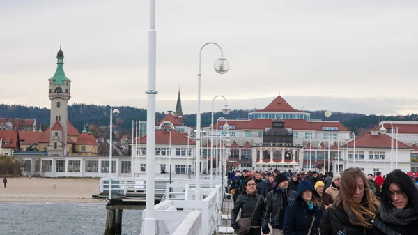 Atrações Sopot na Pomerânia — Fotografia de Stock